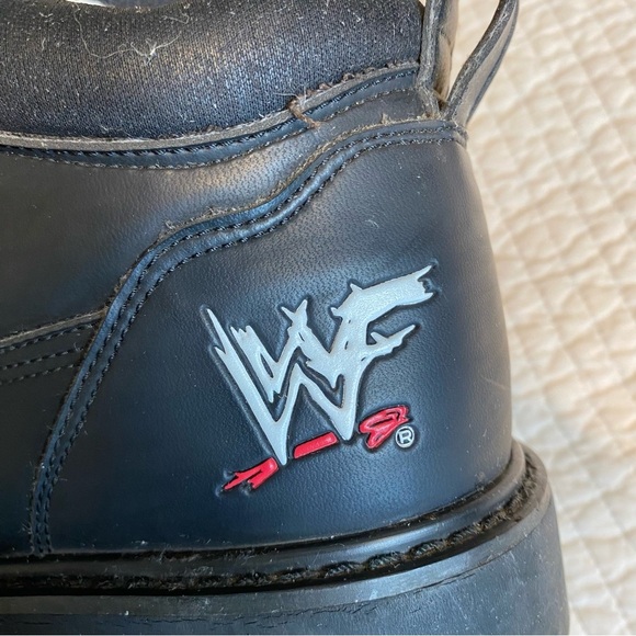 WWF The Rock Men’s Black Work Boots. Size 10 M - Picture 10 of 13
